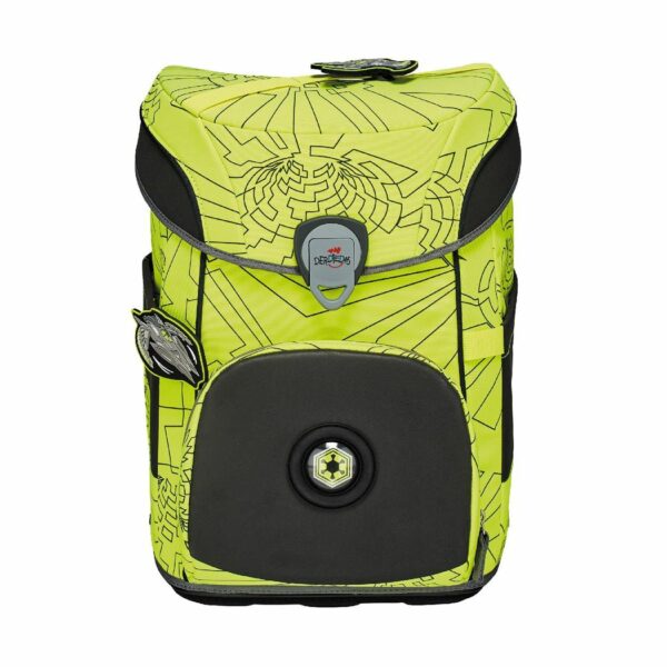 DerDieDas Schulracksack ErgoFlex Set 5tlg. Neon Fighter Gelb