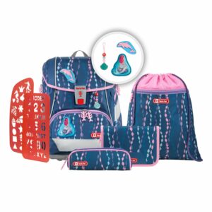 Step by Step Schulrucksack 2in1 Plus Set 6tlg. Mermaid Bella Blau