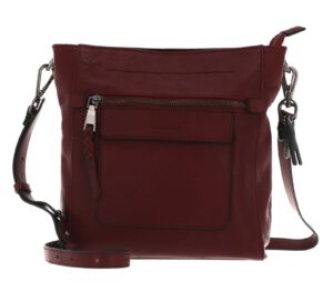 FREDsBRUDER Handtasche mit Reißversc bordo Glatte Rindleder