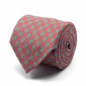 BGENTS Braune Mogador-Krawatte mit Kreisen