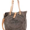 Campomaggi Shopper Canvas X009 Militare Stampa Nera