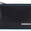 Piquadro Kartenetuis Blue Square Slim Nero Schwarz