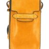 The Bridge Handytasche gelb Glatte Rindleder