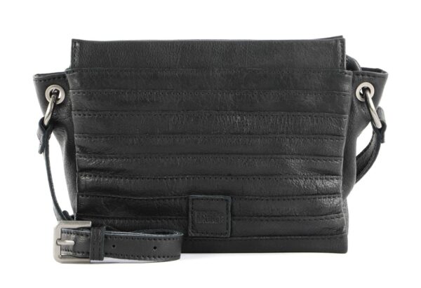 FREDsBRUDER RV-HANDTASCHE schwarz glatte Rindleder