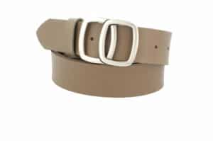 MGM Design Ledergürtel Damen Invecchiato 4 cm breit 75 cm Taupe