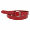MGM Design Ledergürtel Damen Lack 2 cm breit 95 cm Rot