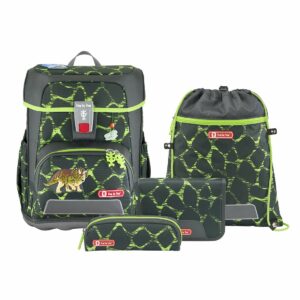 Step by Step Schulrucksack Cloud Set 5tlg. Dino Tres Grün