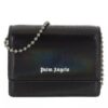 Palm Angels Holographic Flap Wallet&Chain Schwarz
