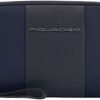 Piquadro Handgelenktasche Square Wrist Blue Notte