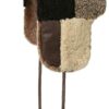 Stetson Fliegermütze Patchwork Braun
