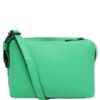 Vleder Bag Handtasche mit Reißversc aqua Glatte Rindleder