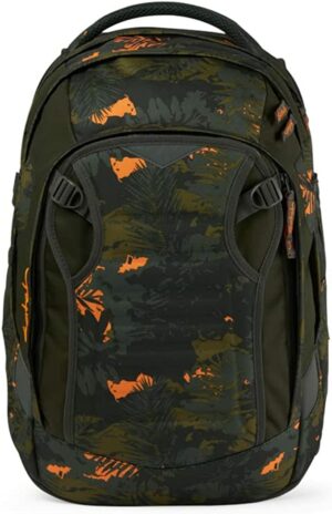 Satch Schulrucksack Match Jurassic Jungle Schwarz