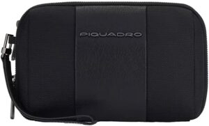 Piquadro Handgelenktasche Blue Square Wrist Nero Schwarz