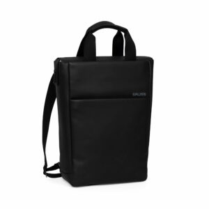 SALZEN BUSINESSRUCKSACK schwarz / schwarz Kalbleder