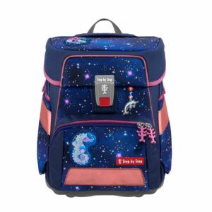 Step by Step Schulrucksack Space Set 5tlg. Reflect Star Seahorse Zoe Blau