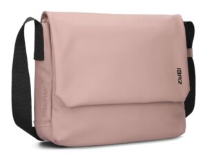 Zwei Handtasche mit Überschla rosa PU