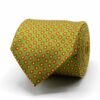 BGENTS Mogador-Krawatte in Olive mit Blüten-Muster