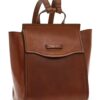 The Bridge Cityrucksack kaffee Glatte Rindleder