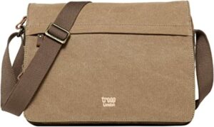 TROOP BUSINESSUMHÄNGER beige Stoff mit Leder