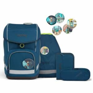 Ergobag Schulrucksack Cubo Set 5tlg. RobotBär Blau