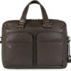 Piquadro RV-AKTENMAPPE cognac glatte Rindleder
