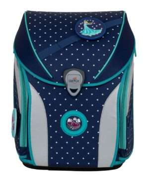 DerDieDas Schulrucksack ErgoFlex Set 5tlg. Max Buttons Star Princess Blau