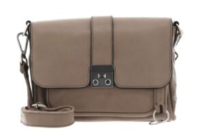 FREDsBRUDER ÜB-HANDTASCHE taupe Genarbte Rindleder