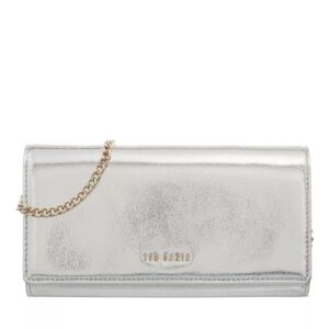 Ted Baker Liberta Metallic Purse On Chain Silver Silber