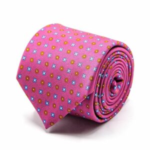 BGENTS Mogador-Krawatte in Raspberry mit Blüten-Muster