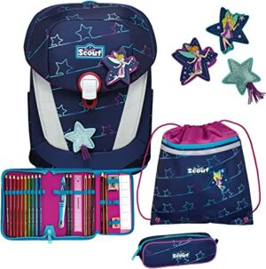 Scout Schulrucksack Sunny II Set 4tlg. Blue Star Blau