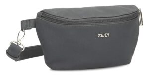 Zwei GÜRTELTASCHE grau PU