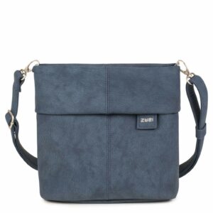 Zwei Umhängetasche Mademoiselle M8 Nubuk-Blue Blau