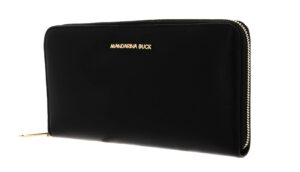 Mandarina Duck LANGBÖRSE schwarz glatte Rindleder