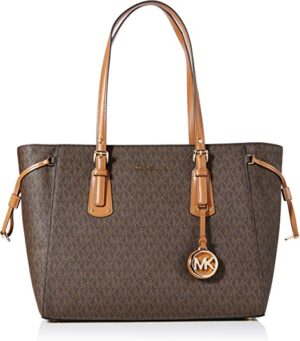 Michael Kors CITYSHOPPER braun Stoff plastif.