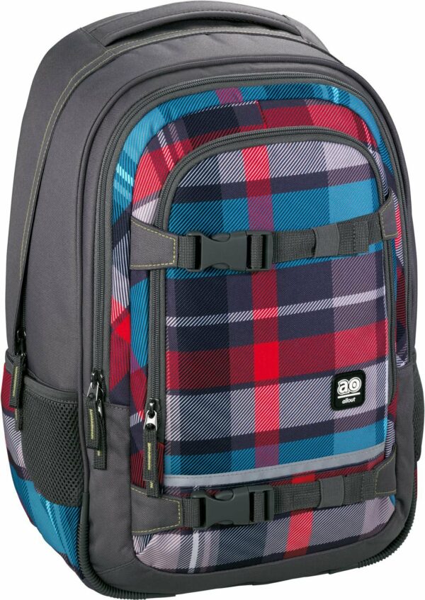 All Out Schulrucksack Selby Woody Grey Kombi