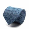 BGENTS Seiden-Jacquard Krawatte in Petrol mit geometrischem Muster