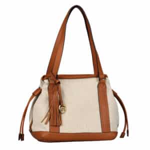 Gabor Granada Summer Zip Shopper M Mixed Cognac Beige / Braun