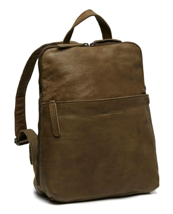 The Chesterfield Brand CITYRUCKSACK oliv Soft-Rindleder