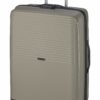 d & n Lederwaren Schalenkoffer m. 2/4 R. Taupe Polypropylen