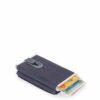 Piquadro Kreditkartenetui blau Diverse Materialien