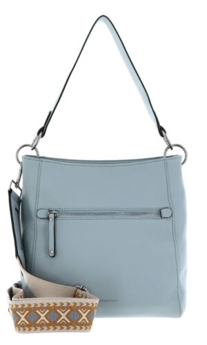 Seidenfelt HOBOBAG hellblau div. Leder