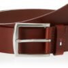 Tommy Hilfiger Ledergürtel New Denton 4 cm breit 115 cm Braun