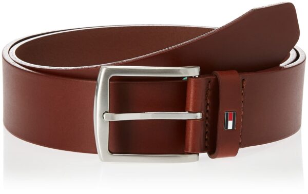 Tommy Hilfiger Ledergürtel New Denton 4 cm breit 115 cm Braun
