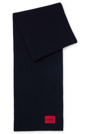 Hugo Boss Strickschal Zaff Marineblau