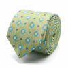 BGENTS Mintgrüne Seiden-Jacquard Krawatte mit geometrischem Muster