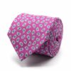 BGENTS Krawatte aus Baumwoll-/Leinen-Gemisch in Pink mit Paisley-Muster