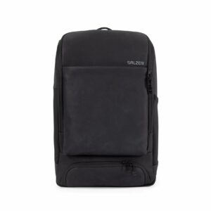 SALZEN BUSINESSRUCKSACK schwarz Kalbvelours