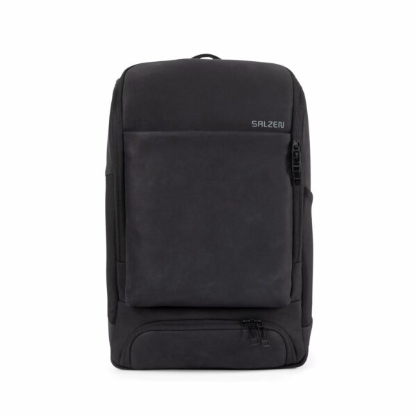 SALZEN BUSINESSRUCKSACK schwarz Kalbvelours
