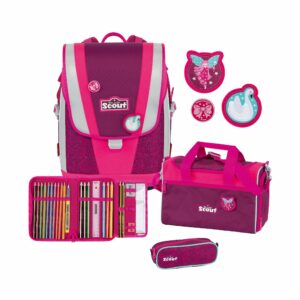 Scout Schulrucksack Ultra DIN Set 4tlg. Shimmer Pink