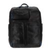 Piquadro Businessrucksack schwarz Glatte Rindleder